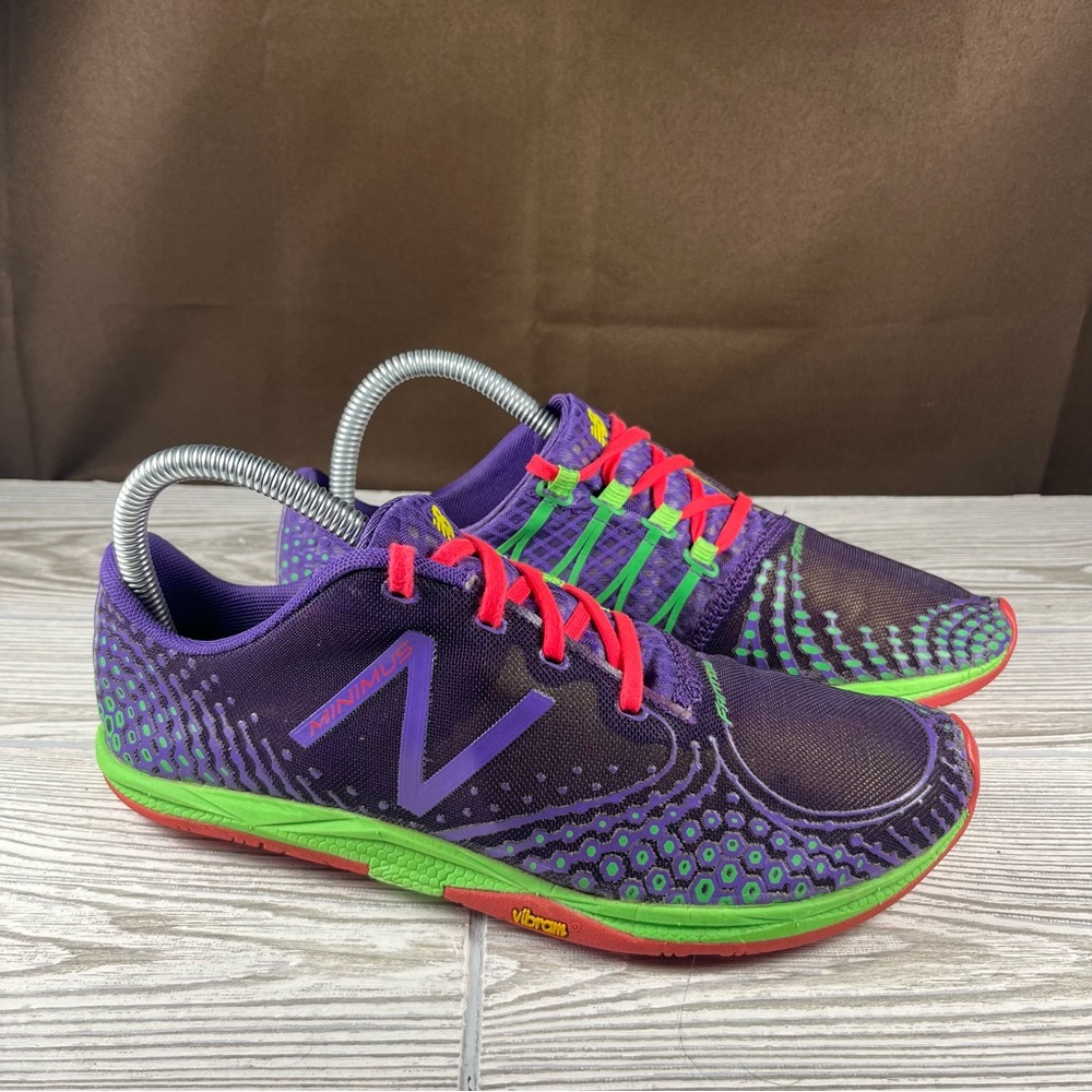 New Balance Minimus Zero v2 Purple Green Barefoot Running Shoes Womens 7.5